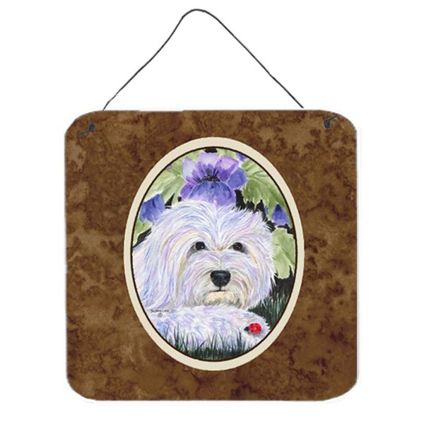 Micasa 6 In. Coton De Tulear Aluminium Metal Wall Or Door Hanging Prints MI718849